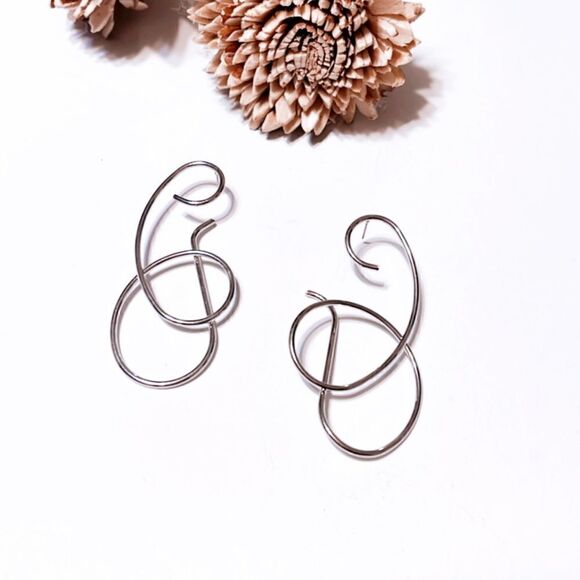 Geo dangle earrings M296 - Picture 1 of 3